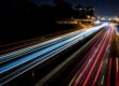 Cars going fast on highway